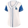 MLB Los Angeles Dodgers Women's Short Sleeve White Fashion Jersey - 2 of 3