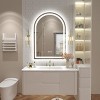 Apmir Super Bright 192 LEDs/m LED Lighted Anti-Fog Tempered Glass Arched Bathroom/Vanity Mirror with ETL & 3-Year Warranty - 2 of 4