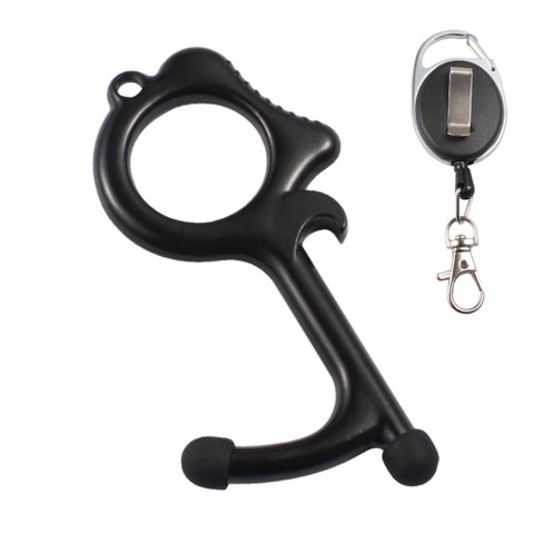 Zodaca Door Opener 2 Stylus Ends Touchless Clean Key Retractable Keychain Included Black Target