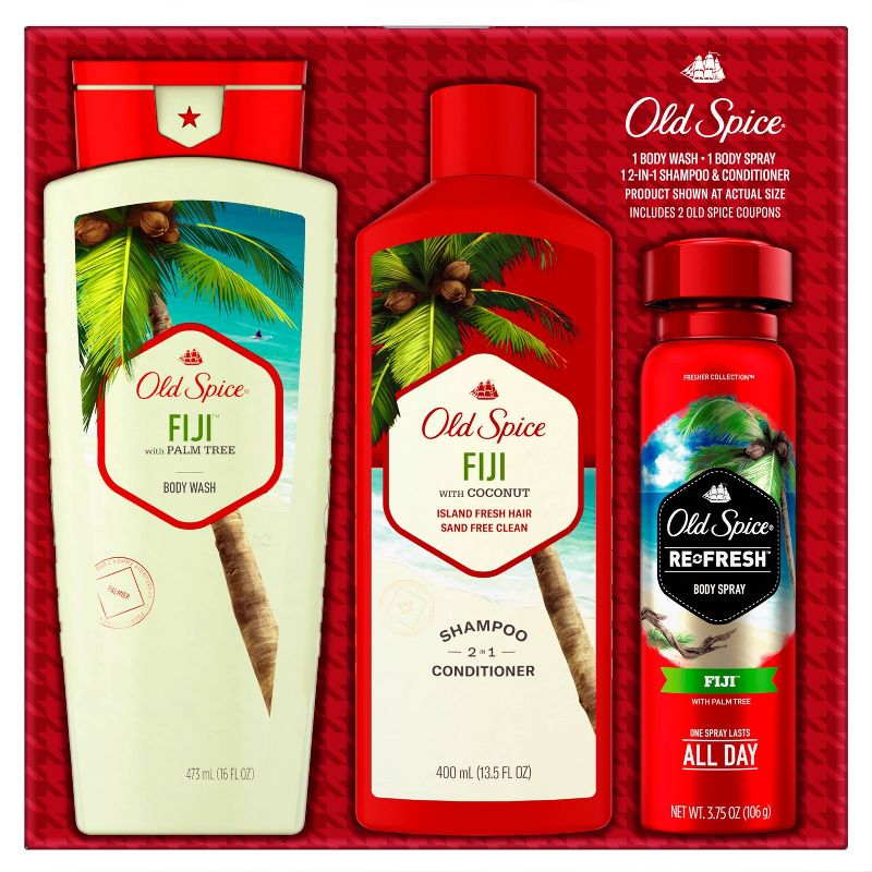 Old Spice Fiji Holiday Gift Set Pack - 3ct, 1 of 7