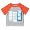 Marvel Avengers X-Men Spider-Man Iron Man Thor Captain America 3 Pack T-Shirts Toddler - 4 of 4