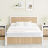 Bed Frame with Wave Wood Headboard Full Platform Bed Frame with Safe Rounded Corners and Under Bed Storage Strong Metal Slats Support No Box Spring N - 3 of 4