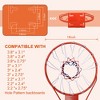 BestParts 18" Steel Basketball Rim Replacement with Net - Red & Iron - 3 of 4