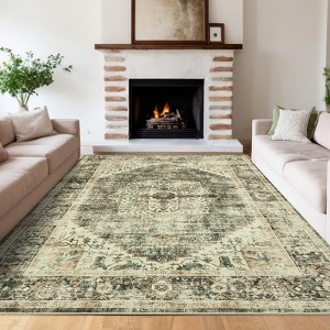 Distressed Rugs for Living Room Non-Slip Bedroom Carpet - 1 of 4