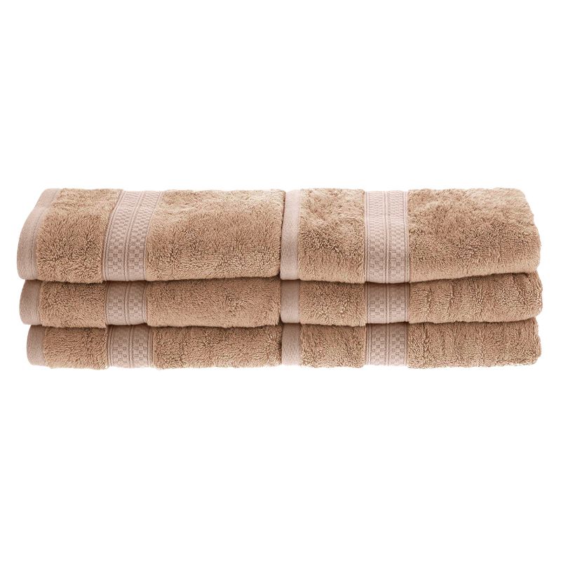 Plush and Highly Absorbent Greenbury Rayon from Bamboo and Cotton Blend Plush and Durable Modern Assorted 6-Piece Towels Set by Blue Nile Mills, 1 of 5