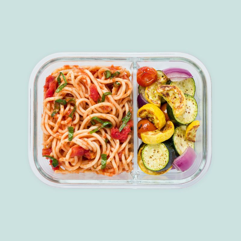 Bentgo 2pc 4.4c Glass 2 Compartment Meal Prep Container Coastal, 6 of 10