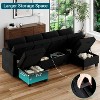 Garvee Modular Sofa Sectional Sleeper Couch with 2 Ottomans, 9 Seat Convertible U Shaped Modular Sofa with Storage, Oversized Sleeper Couch - 3 of 4