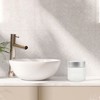 Unique Bargains Elegant Frosted Cream Glass Bottle for Bathroom 1 Pc - 2 of 4