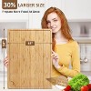 Extra Large Bamboo Cutting Board for Kitchen, Meat Cutting Board for BBQ with Juice Groove, Over the Sink Cutting Board - 2 of 4