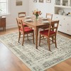 Vintage Washable Area Rug – Distressed Non-Slip Stain-Resistant Carpet for Living Room, Bedroom, Office - 4 of 4