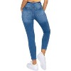 Wax Jean Women's Women's High Waisted 'Comfy Knit Denim' Ankle Skinny Jeans - 2 of 3