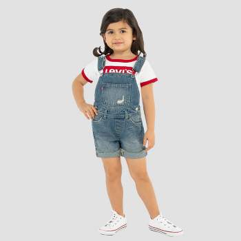 Levi's® Toddler Girls' Solid Shortalls