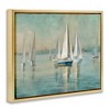 Stupell Industries Traditional Sailboats Relaxed Waters Floating Frame Canvas Art, Gold, 31" x 25" - 2 of 4