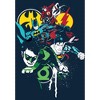 The Justice League Stenciled Superhero Graphics Youth Navy Blue Graphic Tee - 2 of 3