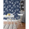 Nextwall One O'clock Botanical Peel And Stick Wallpaper Blue Denim : Target