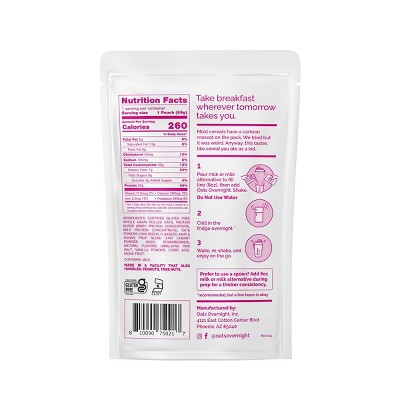 Oats Overnight Fruity Cereal Breakfast Shake Pouch - 2.4oz
