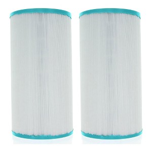 Hurricane Replacement Spa Filter Cartridge for Pleatco PLB-S-50, Unicel C-5345, Filbur FC-2970, Leisure Bay & Dynasty Spas, White (2 Pack) - 1 of 4