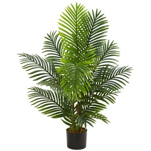 HomeStock  4 ft. Artificial Palm Tree in Pot for Indoor/Outdoor - 1 of 4