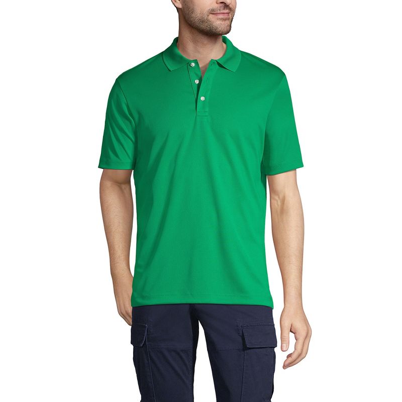 Lands' End Men's Short Sleeve Solid Active Polo Shirt, 1 of 5