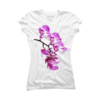 Junior's Design By Humans Orchid By jirkasvetlik T-Shirt