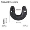 Unique Bargains Stainless Steel U Shape Design Easy to Install Multiple Use Closet Rod Bracket 12 Pcs - 2 of 3