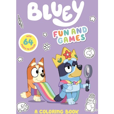 Bluey: Fun and Games: A Coloring Book - by  Penguin Young Readers Licenses (Paperback)