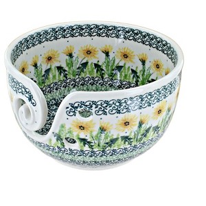 Blue Rose Polish Pottery G04 Ceramika Artystyczna Yarn Bowl - 1 of 1