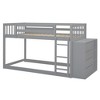Bunk Bed with 4 Drawers and 3 Storage Shelves, Wooden Bunk Bed Frame with Ladder for Kids Teens Bedroom - 4 of 4