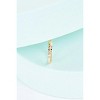 Slickblue Shiny Gold Ring with Tiny Simulated Diamond Accent, Carved Band Design, One Size, 0.7" Diameter - 2 of 3