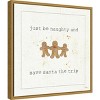 16" x 16" Christmas Cuties VII Gingerbread by Pela Studio Framed Canvas Wall Art - Amanti Art - 2 of 4