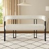 Velvet Upholstered Bench Ottoman For Bed Room,49 Inch Bench For Dining Table,Entryway Bench With Metal Legs End Of Bed Bench -Tanpinhause - 3 of 4