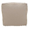 Saro Lifestyle Handloom Pouf, 20"x20"x14" Square, Natural - image 2 of 3