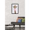 Trends International Reinders - Funky Giraffe Framed Wall Poster Prints - 2 of 4