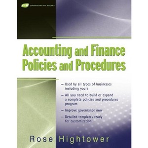 Accounting and Finance Policies and Procedures, (with Url) - by  Rose Hightower (Paperback) - 1 of 1