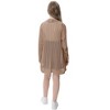 Girl's Crochet Cover Up Cardigan Summer Lightweight Long Sleeve Soft Cardigans - 3 of 3
