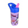 Zak Designs 16 fl oz Polypropylene Glow in the Dark Cypress Hello Kitty Straw Bottle Purple - 4 of 4