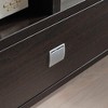 Chic Crate-Modern Media Console – Curved Leg TV Stand w/ Metal Glides & Square Handle, Divided Shelf & Cubbie Storage, Multi-Room Furniture - 2 of 4