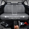 Coverado Car Seat Covers, Front and Rear Waterproof Faux Leather Auto Seat Protectors with Lumbar Support - 4 of 4