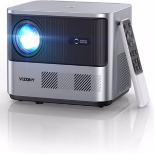 SEVOBAL Projectors Portable 1080P FHD Projector with Electric Focus 4P4D Keystone for Outdoor Movie Fun, Silver, 11.61"*4.72"*7.87" - 1 of 4