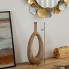 Uniquewise Fiberglass Floor Vases Modern Bohemian Ornamental Oval Design with Open Center for Entryway Living Room - 2 of 4