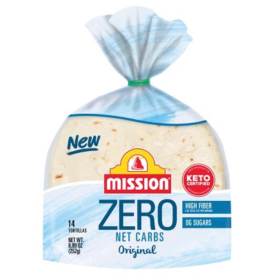 Mission Street Taco Size Zero Net Carbs Original Flour Tortillas - 14ct/8.89oz