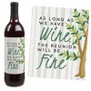 Big Dot of Happiness Family Tree Reunion - Family Gathering Party Decorations for Women and Men - Wine Bottle Label Stickers - Set of 4 - 4 of 4