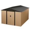10FT x 8FT Metal Garden Shed, Outdoor Storage Shed,  Metal Utility Tool Storage Shed with Door Lock, Waterproof Roofs - 2 of 4
