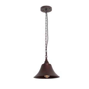 Chloe Lighting Cuddie Industrial 1 Light Oil Rubbed Bronze Ceiling Pendant 11" Wide - 1 of 4