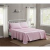 The Farmhouse by Rachel Ashwell Twin 3pc Washed Cotton Sheet Set Pink: 200 Thread Count, Includes Fitted & Flat Sheets - image 2 of 3