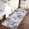 Washable Modern Abstract Rug Non Slip Low Pile Rug Soft Contemporary Throw Floor Cover Foldable Indoor Carpet for Living Room Bedroom Playroom - 4 of 4