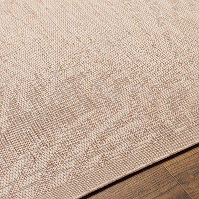 Algona Coastal Beige Polypropylene 5'3" x 7' Area Rug