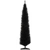 HOMCOM 8 FT Unlit Artificial Christmas Tree Slim Noble Fir with Realistic Branches and 618 Tips, Black - 4 of 4