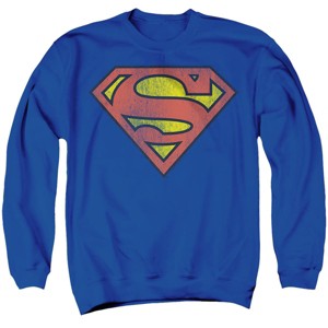 Men's Dc Retro Supes Logo Distressed Crewneck Sweatshirt - 1 of 4