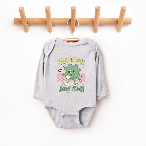 The Juniper Shop Shamrock And Roll Baby Long Sleeve Bodysuit - 1 of 3